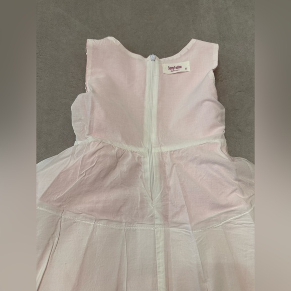 Girls Pink Tulle Party Dress Size 5 Flower Girl Birthday Formal Dress Easter - Picture 9 of 10